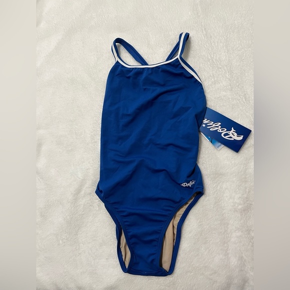 Dolfin Women's Royal Blue One Piece Swimsuit - Picture 5 of 12